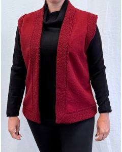 Gilet Rosie bordeaux