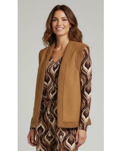 Gilet Rosie1 camel