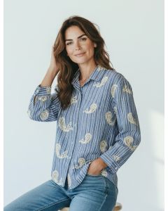 Blouse borduur Noa hermes