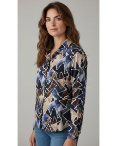 Blouse Floor donkerblauw