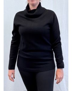 Pullover hangcol 1103 zwart