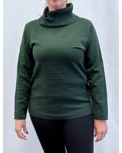 Pullover hangcol 1103 bottlegroen