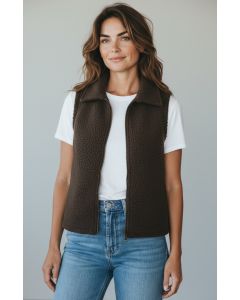 Gilet Noa bruin