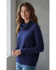 Pullover hangcol 1103 donkerblauw