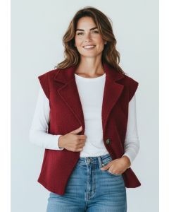 Gilet Lisa bordeaux