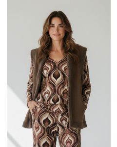 Gilet Rosie1 bruin