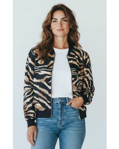 Bomberjack Art Jill-3 donkerblauw