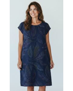 Jurk Roos donkerblauw