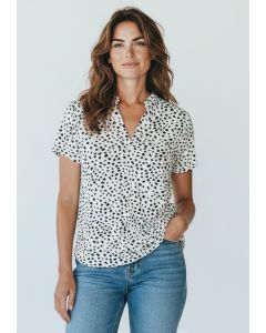 T-shirt print 6099 panter wit