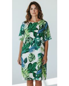Jurk print Lieke wit