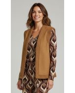 Gilet Rosie1 camel