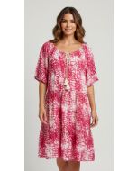 Jurk Mia fuxia