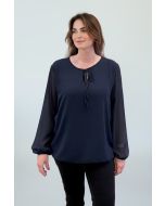 T-shirt uni Eva donkerblauw