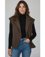 Gilet Lisa bruin