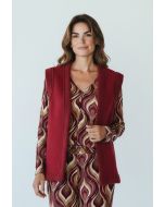 Gilet Rosie1 bordeaux