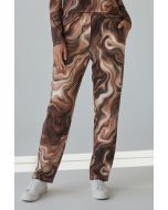 Broek print Tess-3 bruin