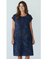 Jurk Roos donkerblauw