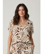 Blouse Linde bruin