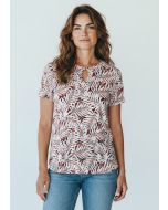 T-shirt print 0097 blad rood