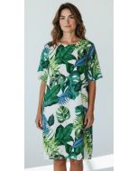 Jurk print Lieke wit